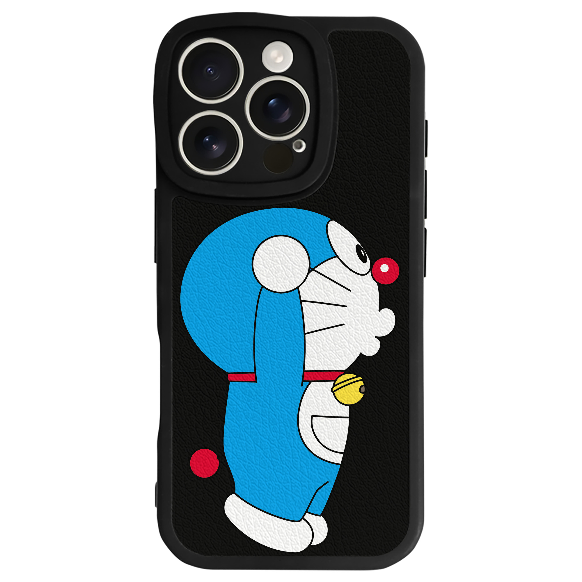（画像用） ドラえもん Doraemon 【iPhone 16シリーズ対応】シリコンスマホケース（レザー調） 材質：シリコン